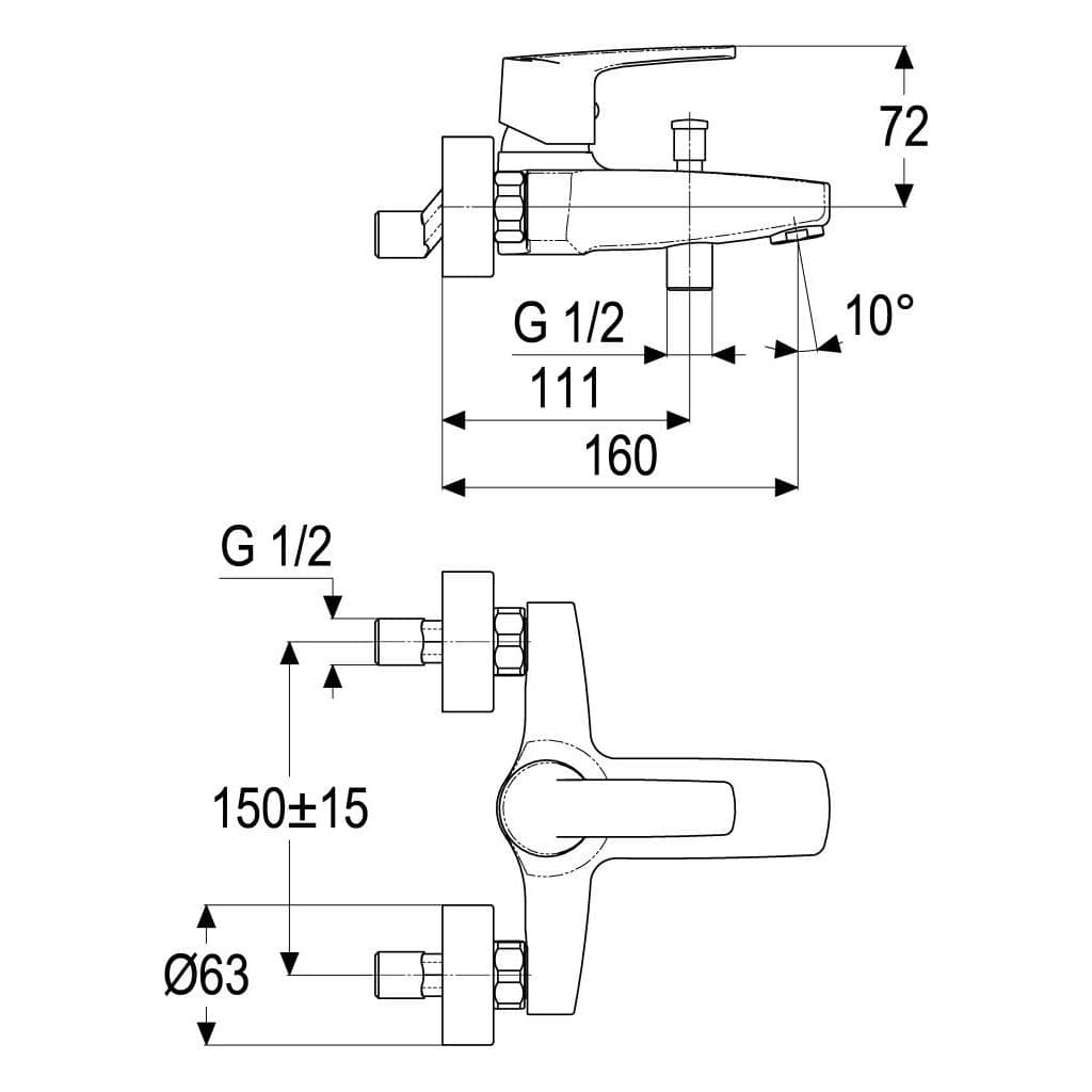 Badewannenmischer – Bild 2